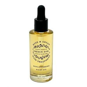 NEW FRENCH GIRL women's organic hydrating rose hair treatment oil - 2 oz in yell